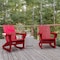Flash Furniture Red Adirondack Rocking Chairs with Cupholder, 2PK 2-LE-HMP-1045-31-RD-GG - alternate 1